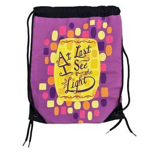 RedBubble Rapunzel Tangled Duffle Bag Reusable Drawstring Bag Multicolor Canvas
